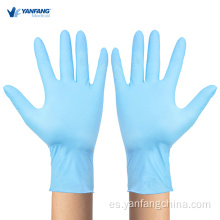 100 pequeños guantes de nitrilo sin polvo desechable azul